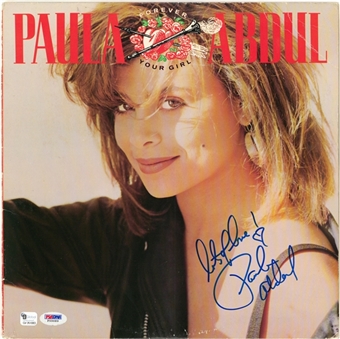 Paula Abdul Signed & Inscribed "Forever Your Girl" Album Cover (PSA/DNA)